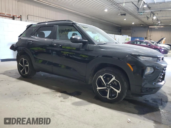 2022 Chevrolet TrailBlazer RS with VIN KL79MUSL3NB057053, listed as a Copart auction lot 81950244 with 49,601 mi miles and Clean Title. Bid and sale history available at DreamBid. Image 4.