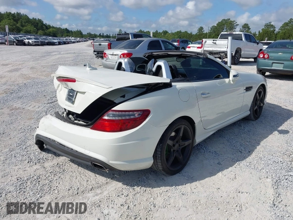 2013 Mercedes-Benz SLK 250 with VIN WDDPK4HA2DF056625, listed as a IAAI auction lot 42343051 with 96,615 mi miles and . Bid and sale history available at DreamBid. Image 4.