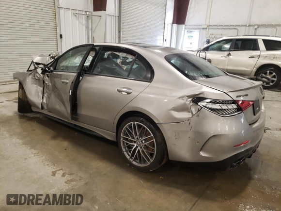 2024 Mercedes-Benz C 43 AMG with VIN W1KAF8HB8RR229631, listed as a Copart auction lot 81624764 with Not provided miles and Salvage title. Bid and sale history available at DreamBid. Image 2.