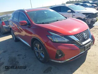 2019 Nissan Murano S with VIN 5N1AZ2MS9KN153687, listed as a IAAI auction lot 41380549 with 37,963 mi miles. Bid and sale history available at carsss.com. Image 1.