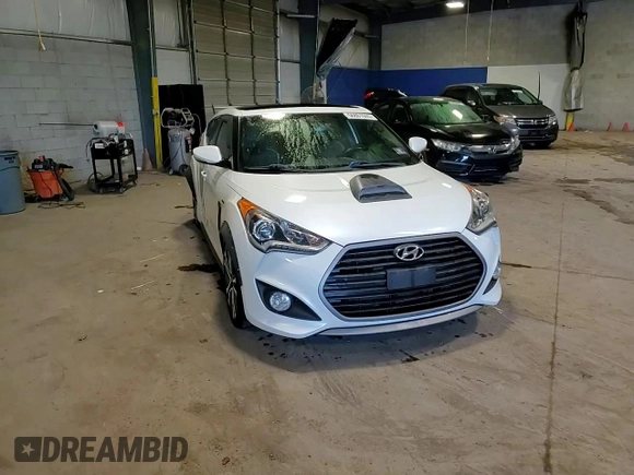 2016 Hyundai Veloster Turbo z VIN KMHTC6AEXGU279229, wystawiony jako Copart lot #56861945 z przebiegiem 72 768 mil mil oraz Szkoda całkowita • Salvage title. Historia ofert i sprzedaży dostępna na DreamBid. Obrazek 14.