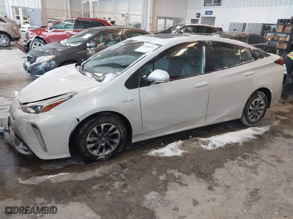 2022 Toyota Prius L Eco with VIN JTDKAMFU6N3189167, listed as a IAAI auction lot 41602874 with 13,416 mi miles. Bid and sale history available at carsss.com. Image 2.