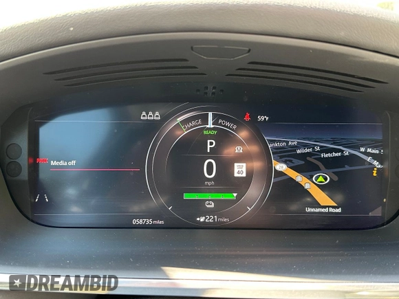 2020 Jaguar I-Pace S with VIN SADHB2S14L1F85119, listed as a Copart auction lot 56850555 with 58,735 mi miles and Clean Title. Bid and sale history available at DreamBid. Image 8.