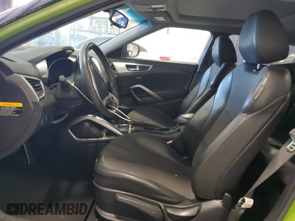 2012 Hyundai Veloster w/Black Int with VIN KMHTC6AD4CU078637, listed as a Copart auction lot 50964805 with 119,255 mi miles and Salvage title. Bid and sale history available at DreamBid. Image 7.