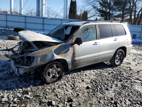 2007 Toyota Highlander with VIN JTEHD21A770047669, listed as a Copart auction lot 42791725 with 0 mi miles and Salvage Title. Bid and sale history available at carsss.com. Image 1.