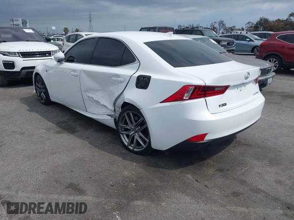 2016 Lexus IS with VIN JTHBE1D22G5026784, listed as a IAAI auction lot 42073105 with 79,290 mi miles and . Bid and sale history available at carsss.com. Image 3.