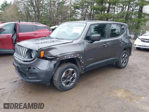 2016 Jeep Renegade Sport with VIN ZACCJBATXGPC85695, listed as a IAAI auction lot 42010070 with 131,839 mi miles. Bid and sale history available at carsss.com. Image 17.