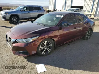 2020 Nissan Sentra SV with VIN 3N1AB8CV3LY278876, listed as a Copart auction lot 45994655 with 74,645 mi miles and Salvage Title. Bid and sale history available at carsss.com. Image 1.