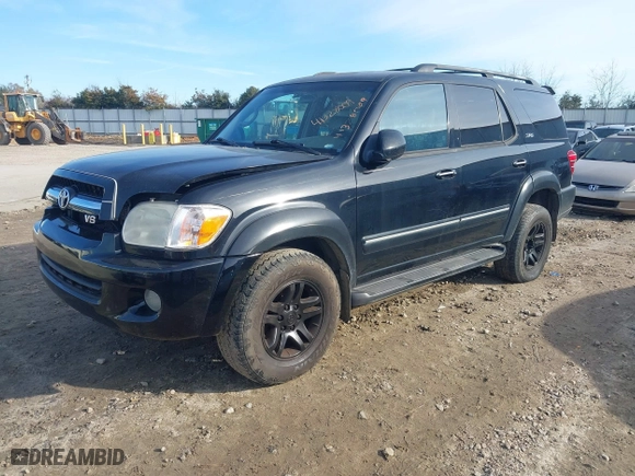 2006 Toyota Sequoia SR5 with VIN 5TDZT34A56S268180, listed as a IAAI auction lot 41328009 with 274,926 mi miles. Bid and sale history available at carsss.com. Image 2.