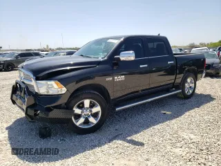 2017 Ram 1500 Lone Star Silver z VIN 1C6RR6LT9HS629673, wystawiony jako Copart lot #45124735 z przebiegiem 54 182 mil mil oraz Szkoda całkowita • Salvage title. Historia ofert i sprzedaży dostępna na DreamBid. Obrazek 1.