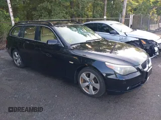 2007 BMW 5 Series 530xi with VIN WBANN73597CN04270, listed as a IAAI auction lot 42681539 with 185,507 mi miles and . Bid and sale history available at DreamBid. Image 1.