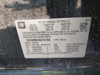 2016 Chevrolet Silverado 1500 LT with VIN 1GCVKREC3GZ121358, listed as a IAAI auction lot 41693996 with 103,811 mi miles and . Bid and sale history available at DreamBid. Image 9.