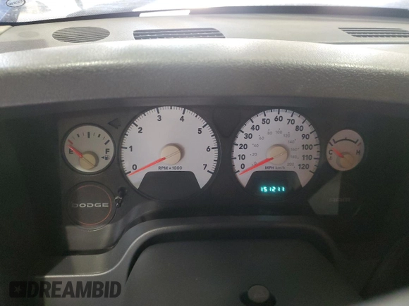 2007 Dodge 1500 ST with VIN 1D7HU18P67J609103, listed as a Copart auction lot 46133365 with 151,211 mi miles and Salvage Title. Bid and sale history available at DreamBid. Image 9.