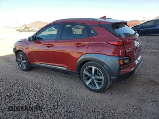 2021 Hyundai Kona Ultimate with VIN KM8K53A55MU652337, listed as a Copart auction lot 83466344 with 53,393 mi miles and Salvage Title. Bid and sale history available at carsss.com. Image 2.