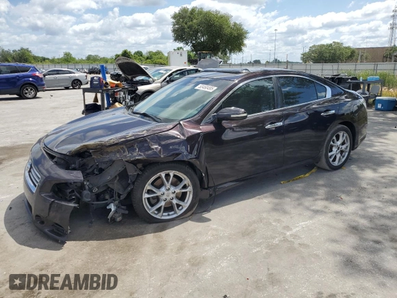 2014 Nissan Maxima SV z VIN 1N4AA5AP1EC439990, wystawiony jako Copart lot #53460495 z przebiegiem 145 277 mil mil oraz Szkoda całkowita • Salvage title. Historia ofert i sprzedaży dostępna na DreamBid. Obrazek 1.