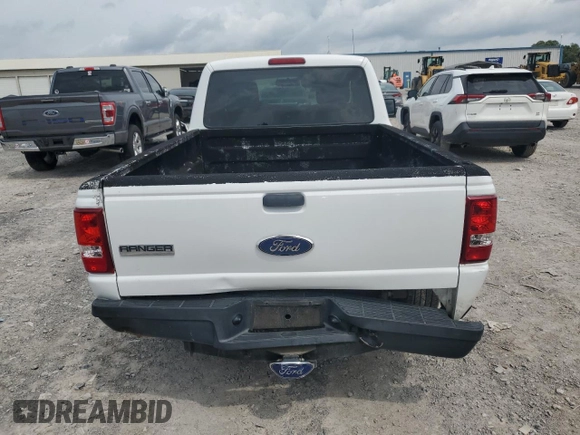 2010 Ford Ranger XL with VIN 1FTKR1AD3APA34741, listed as a Copart auction lot 57575895 with 92,451 mi miles and Salvage title. Bid and sale history available at DreamBid. Image 6.