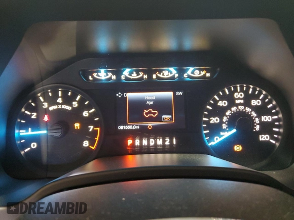 2018 Ford F-150 XL with VIN 1FTMF1EB4JKC19744, listed as a Copart auction lot 57333825 with 81,550 mi miles and Salvage title. Bid and sale history available at DreamBid. Image 9.