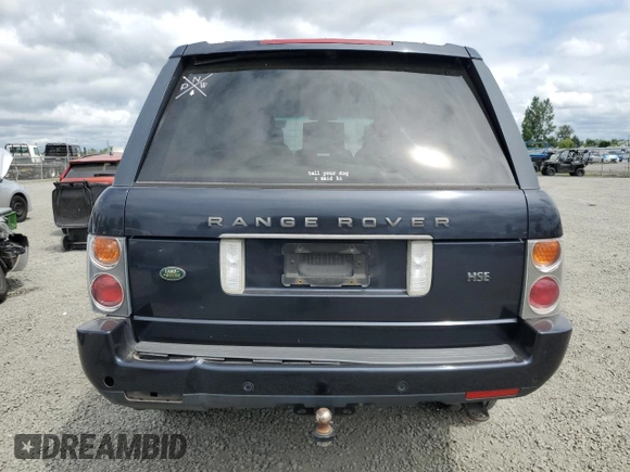 2005 Land Rover Range Rover HSE with VIN SALME11435A188453, listed as a Copart auction lot 59222005 with 198,400 mi miles and Salvage title. Bid and sale history available at DreamBid. Image 6.