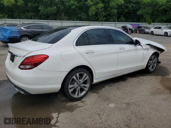 2018 Mercedes-Benz C 300 with VIN 55SWF4JB3JU249202, listed as a Copart auction lot 57231915 with 113,487 mi miles and Salvage title. Bid and sale history available at DreamBid. Image 3.