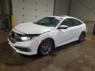 2021 Honda Civic Sedan EX with VIN 19XFC1F30ME205632, listed as a Copart auction lot 51522135 with 31,614 mi miles and Salvage Title. Bid and sale history available at carsss.com. Image 1.