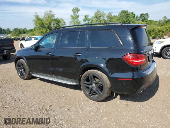 2019 Mercedes-Benz GLS 550 with VIN 4JGDF7DE7KB207583, listed as a Copart auction lot 61720464 with 76,040 mi miles and Salvage Title. Bid and sale history available at DreamBid. Image 2.