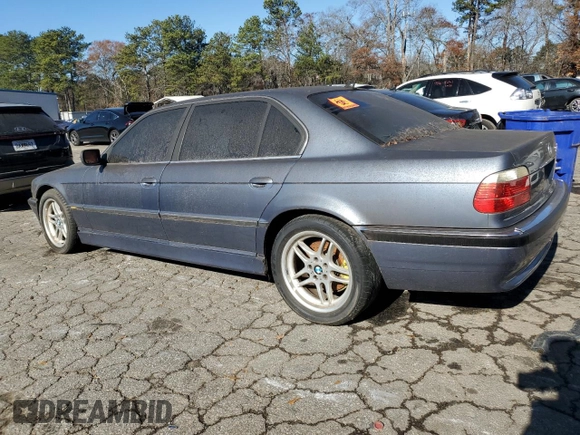 2001 BMW 7 Series 740iL with VIN WBAGH834X1DP20434, listed as a Copart auction lot 85572754 with 0 mi miles and Clean Title. Bid and sale history available at carsss.com. Image 2.