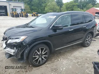 2022 Honda Pilot Elite with VIN 5FNYF6H06NB001882, listed as a Copart auction lot 58087485 with 28,773 mi miles and Salvage title. Bid and sale history available at DreamBid. Image 1.