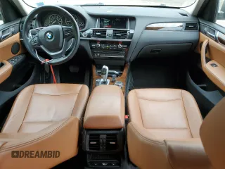 2015 BMW X3 xDrive28i with VIN 5UXWX9C5XF0D60582, listed as a Copart auction lot 56745305 with 77,376 mi miles and Salvage Title. Bid and sale history available at DreamBid. Image 8.