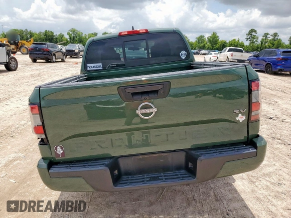 2022 Nissan Frontier SV with VIN 1N6ED1EJ1NN609865, listed as a Copart auction lot 61046005 with 44,458 mi miles and Salvage title. Bid and sale history available at DreamBid. Image 6.