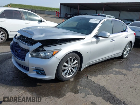 2014 Infiniti Q50 Premium with VIN JN1BV7AP2EM679481, listed as a IAAI auction lot 41836371 with 133,393 mi miles. Bid and sale history available at carsss.com. Image 18.