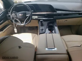 2021 Cadillac Escalade Premium Luxury with VIN 1GYS4BKL1MR472915, listed as a Copart auction lot 56033654 with 23,442 mi miles and Salvage Title. Bid and sale history available at carsss.com. Image 8.