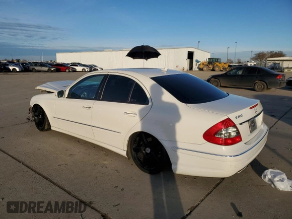 2009 Mercedes-Benz E-Class Sport 5.5L with VIN WDBUF72X79B376679, listed as a Copart auction lot 87035824 with 0 mi miles and Salvage Title. Bid and sale history available at carsss.com. Image 2.