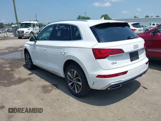 2023 Audi Q5 S line Premium Plus with VIN WA1EAAFY5P2102019, listed as a IAAI auction lot 42648755 with 49,823 mi miles and . Bid and sale history available at DreamBid. Image 3.