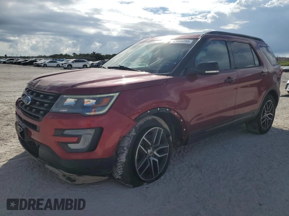 2017 Ford Explorer Sport z VIN 1FM5K8GT3HGA20532, wystawiony jako Copart lot #43986095 z przebiegiem 74 972 mil mil oraz Szkoda całkowita • Salvage title. Historia ofert i sprzedaży dostępna na DreamBid. Obrazek 1.