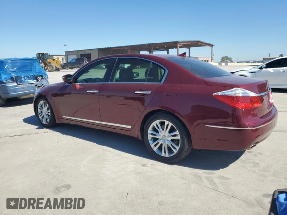 2009 Hyundai Genesis with VIN KMHGC46F09U044266, listed as a Copart auction lot 73326074 with 50,026 mi miles and Salvage Title. Bid and sale history available at carsss.com. Image 2.