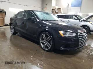 2015 Audi A3 Premium Plus with VIN WAUEFGFF2F1062766, listed as a Copart auction lot 52493835 with 26,679 mi miles and Salvage title. Bid and sale history available at DreamBid. Image 4.