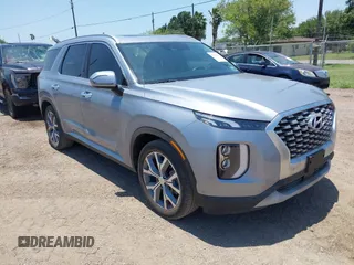 2020 Hyundai Palisade SEL with VIN KM8R44HE2LU130129, listed as a IAAI auction lot 42221422 with 43,555 mi miles and . Bid and sale history available at DreamBid. Image 1.
