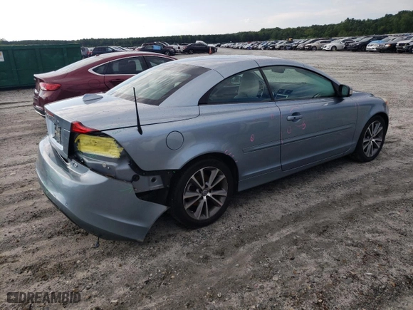 2013 Volvo C70 T5 with VIN YV1672MC1DJ136847, listed as a Copart auction lot 67144754 with 169,915 mi miles and Salvage Title. Bid and sale history available at carsss.com. Image 3.