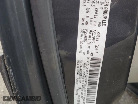2012 Volkswagen Routan SE with VIN 2C4RVABGXCR391550, listed as a Copart auction lot 62004685 with 77,643 mi miles and Salvage title. Bid and sale history available at DreamBid. Image 13.