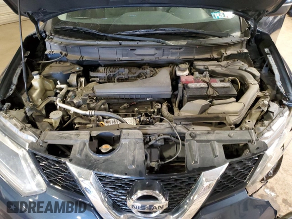 2015 Nissan Rogue SV with VIN KNMAT2MV3FP586481, listed as a Copart auction lot 53128015 with 124,834 mi miles and Salvage Title. Bid and sale history available at carsss.com. Image 12.