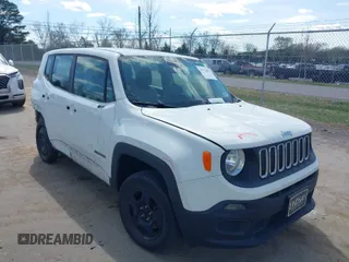 2017 Jeep Renegade Sport with VIN ZACCJBAB5HPF98730, listed as a IAAI auction lot 41923087 with 74,306 mi miles and . Bid and sale history available at carsss.com. Image 1.