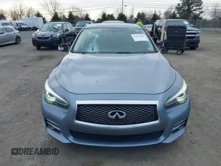 2015 Infiniti Q50 with VIN JN1BV7AR0FM392708, listed as a IAAI auction lot 41593006 with 109,066 mi miles. Bid and sale history available at carsss.com. Image 12.
