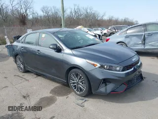 2023 Kia Forte GT-Line with VIN 3KPF54ADXPE664859, listed as a IAAI auction lot 41521944 with 34,248 mi miles. Bid and sale history available at carsss.com. Image 1.