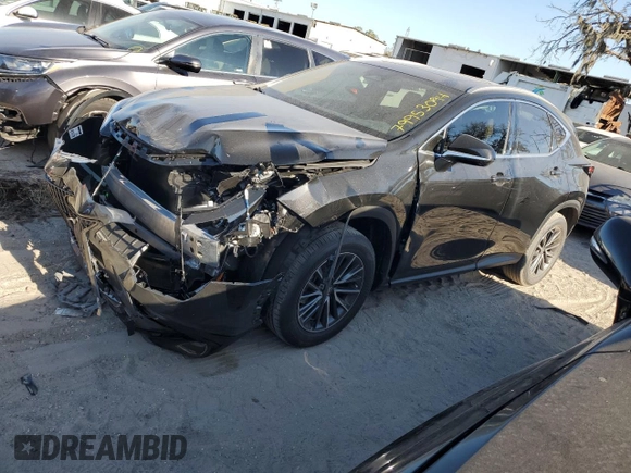 2025 Lexus NX with VIN 2T2GDCAZXSC019578, listed as a Copart auction lot 79953094 with 627 mi miles and Salvage Title. Bid and sale history available at carsss.com. Image 1.