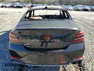 2022 Genesis G70 2.0T with VIN KMTG34TA4NU096699, listed as a Copart auction lot 87358864 with 0 mi miles and Non Repairable. Bid and sale history available at carsss.com. Image 6.