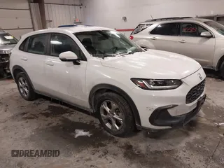 2023 Honda HR-V LX with VIN 3CZRZ2H31PM745588, listed as a IAAI auction lot 41628377 with 21,666 mi miles and . Bid and sale history available at DreamBid. Image 1.