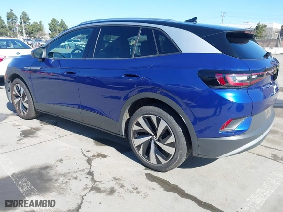 2021 Volkswagen ID.4 Pro S with VIN WVGUNPE2XMP057515, listed as a IAAI auction lot 41665322 with 22,146 mi miles. Bid and sale history available at carsss.com. Image 3.