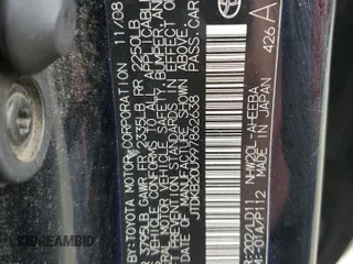 2009 Toyota Prius with VIN JTDKB20U997862638, listed as a Copart auction lot 53395135 with 206,343 mi miles and Salvage Title. Bid and sale history available at DreamBid. Image 12.