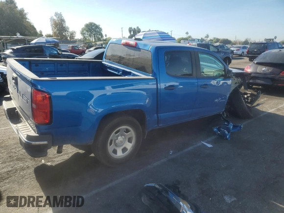 2021 Chevrolet Colorado 2WD Work Truck with VIN 1GCGSBEA3M1194786, listed as a Copart auction lot 84566144 with 86,818 mi miles and Salvage Title. Bid and sale history available at carsss.com. Image 3.