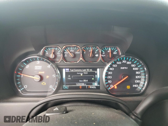 2019 Chevrolet Suburban LT with VIN 1GNSCHKC8KR127431, listed as a Copart auction lot 43931515 with 123,338 mi miles and Salvage Title. Bid and sale history available at DreamBid. Image 9.